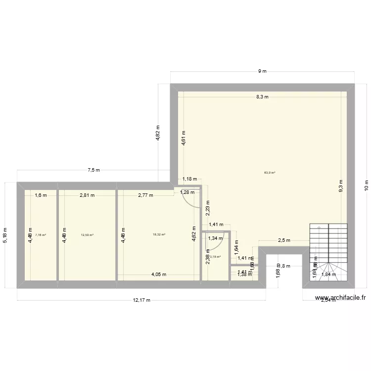 PLAN MAISON FRESNE 2. Plan de 5  et 105 m²