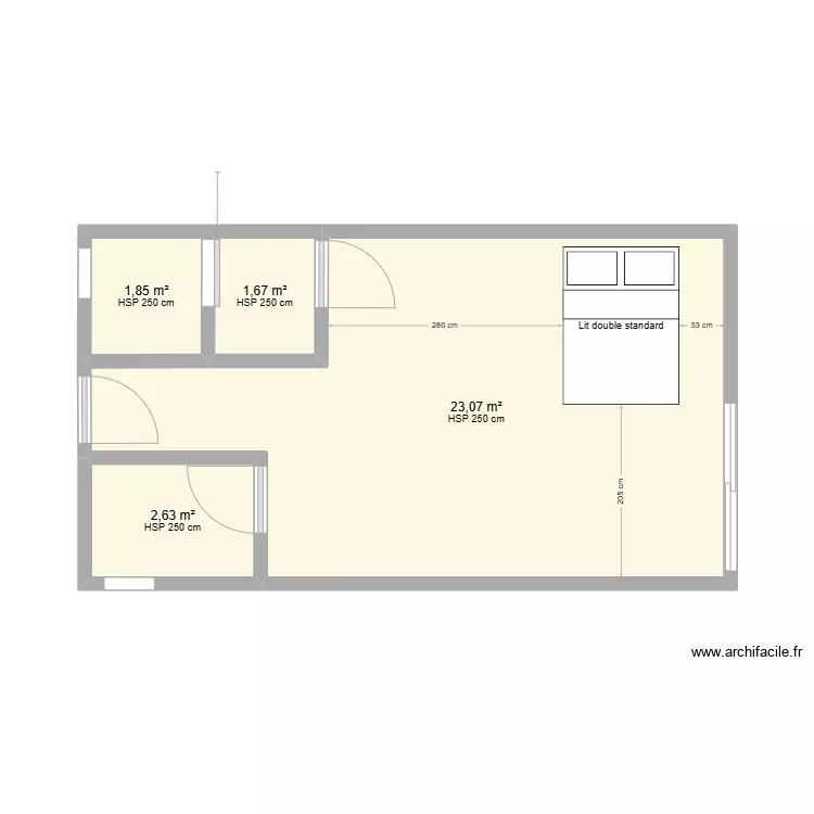 Studio Moderne 2. Plan de 