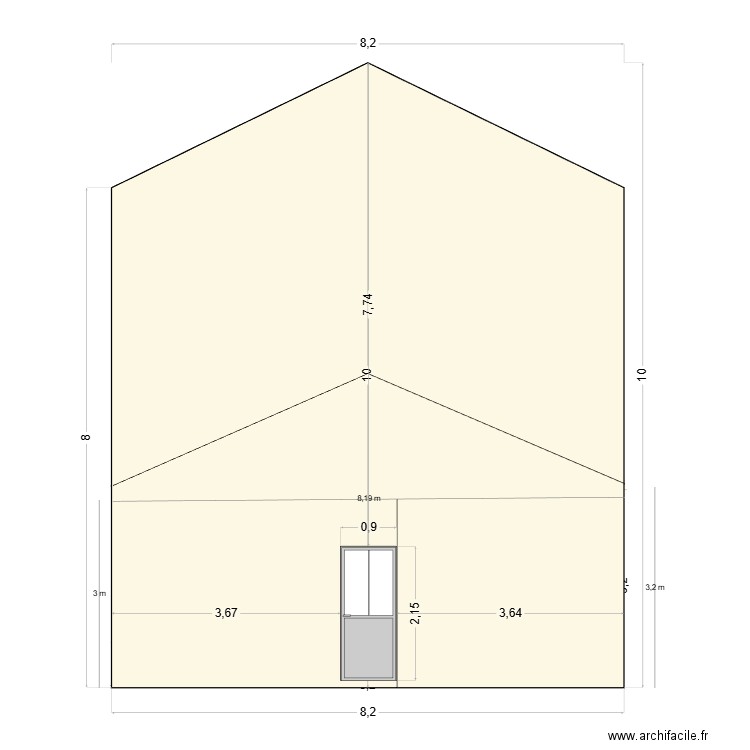 PLAN COUPE. Plan de 0 pièce et 0 m2
