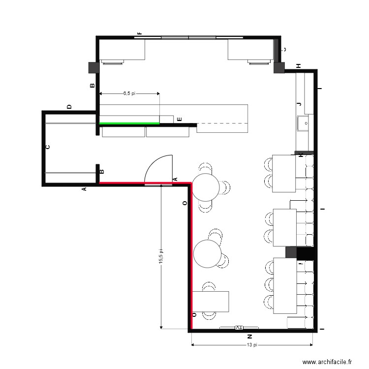 bertrand cuisine colo. Plan de 0 pièce et 0 m2