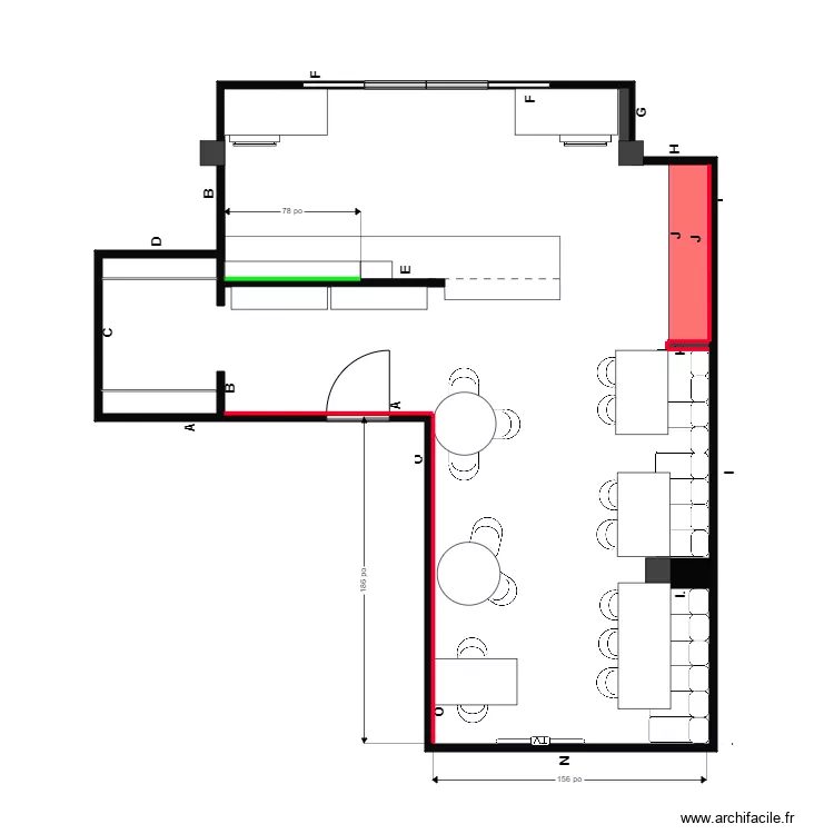 bertrand cuisine colo. Plan de 