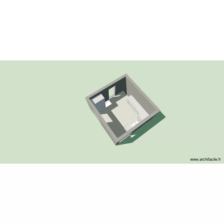 sous sol. Plan de 1 Pièce et 17 m²