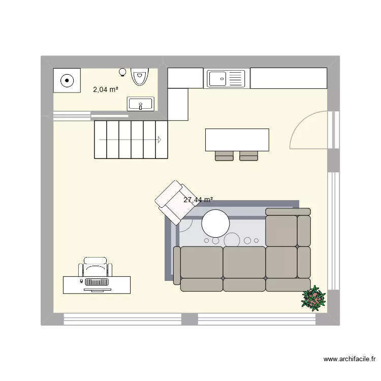 loft. Plan de 2 et 29 m² loft. Plan de 2 et 29 m²