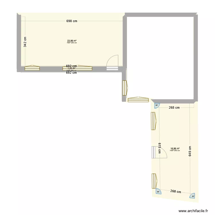 Maison Lilas. Plan de 