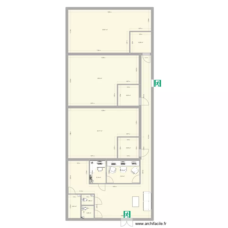 local 2 laser. Plan de 