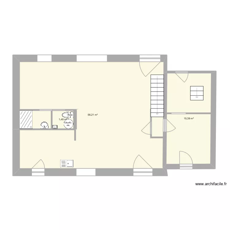 maison. Plan de 3 et 73 m² maison. Plan de 3 et 73 m²