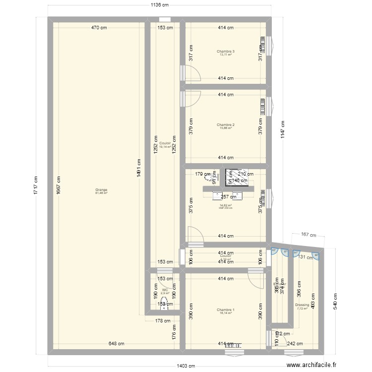 1er Plomberie. Plan de 10 pièces et 178 m2