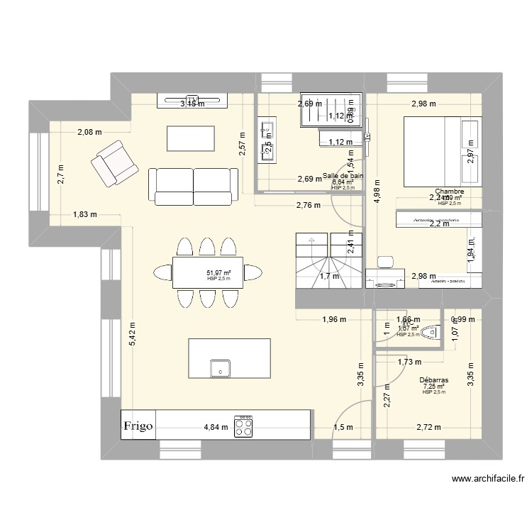 Changement de plans final. Plan de 0 pièce et 0 m2