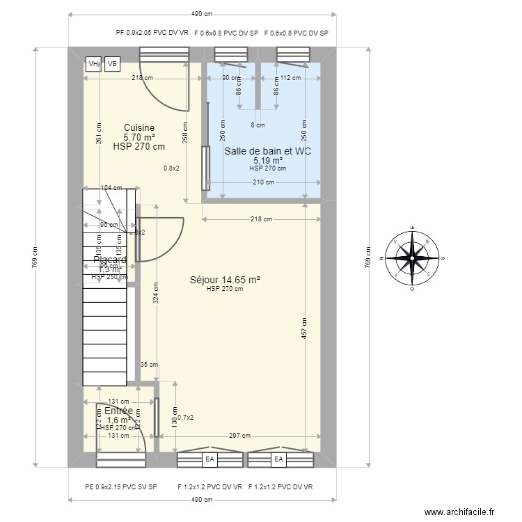 ML24006386. Plan de 13 pièces et 90 m2