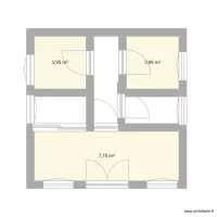 Habitation 2 Chambre salon douche cuisine