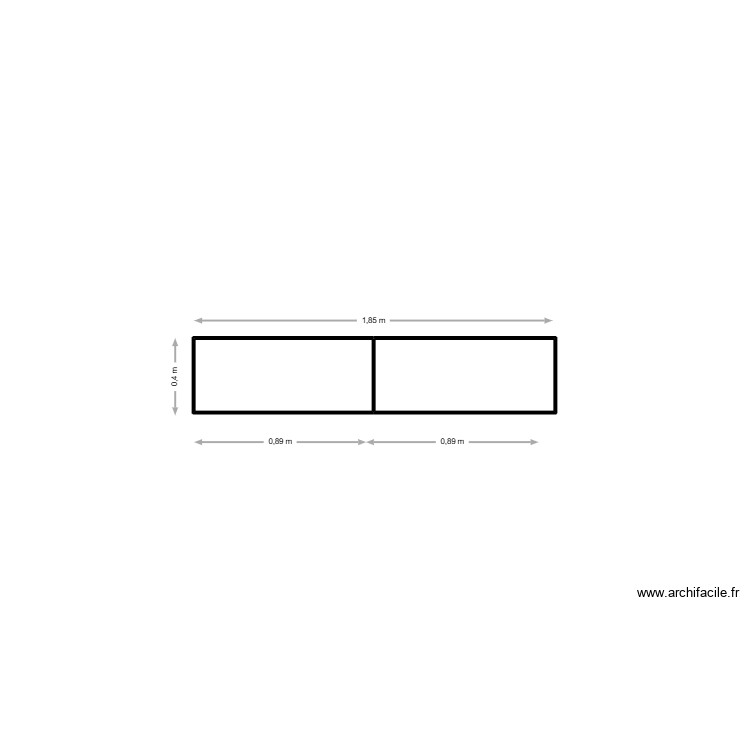meuble suspendu. Plan de 0 pièce et 0 m2
