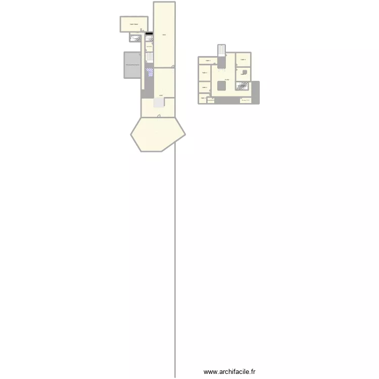 Prison. Plan de 31 et 2853 m² Prison. Plan de 31 et 2853 m²