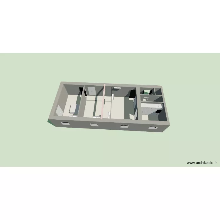 capanelle réaménagé. Plan de 7 Pièces et 68 m² capanelle réaménagé. Plan de 7 Pièces et 68 m²