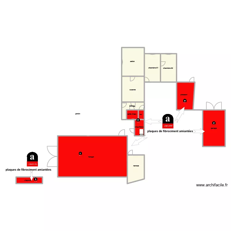 indiv RICHARD am. Plan de 13 et 222 m² indiv RICHARD am. Plan de 13 et 222 m²