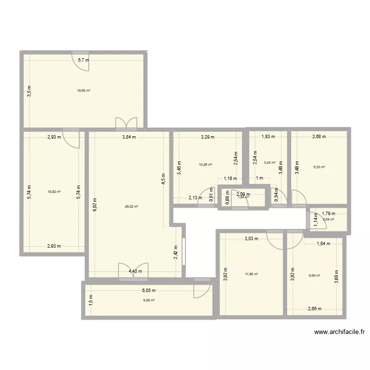 maison. Plan de 11 et 125 m² maison. Plan de 11 et 125 m²