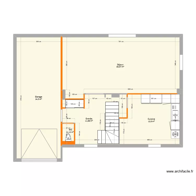 Bonnet - RDC EDL. Plan de 