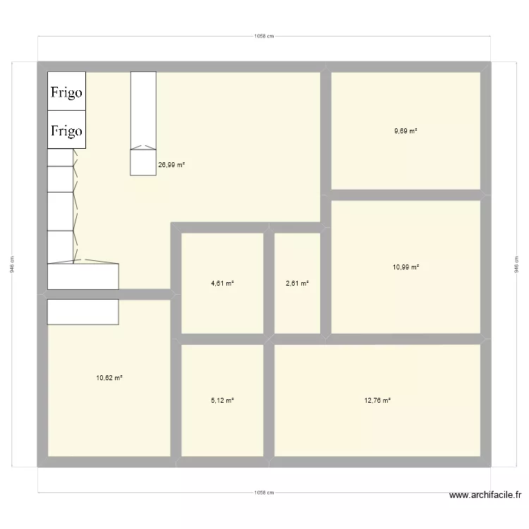 100M2 secours2024. Plan de 