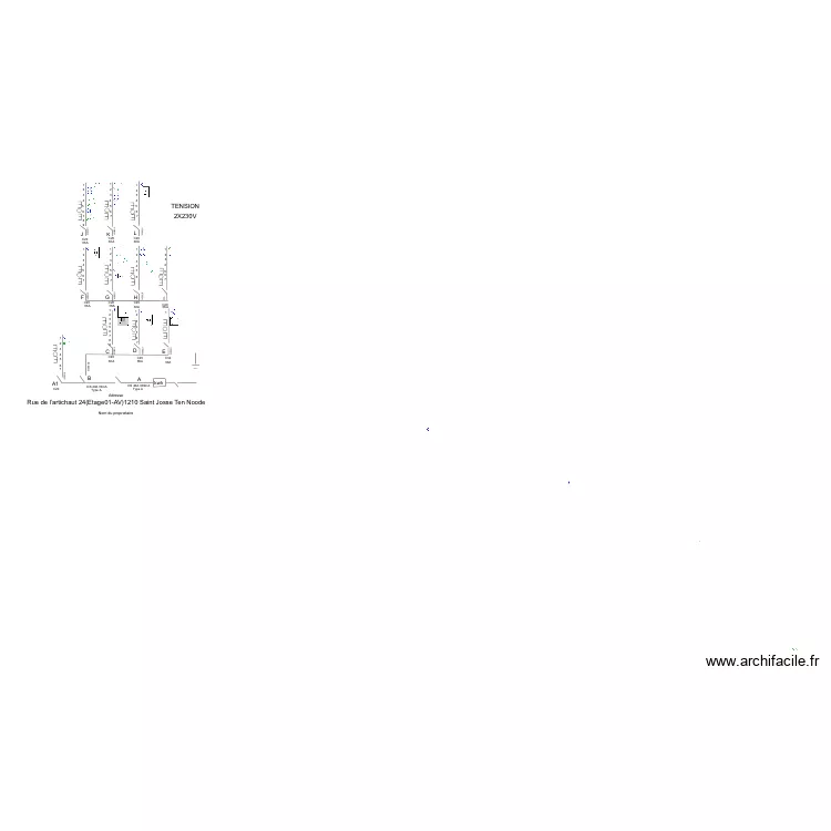 atichaut ET 1 AV. Plan de 