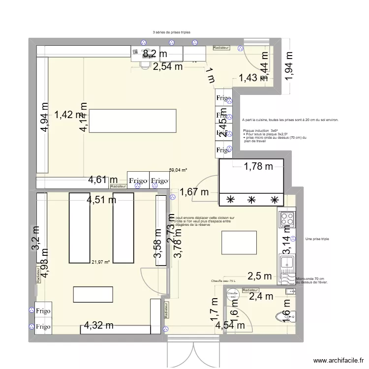 &eacute;picerie mens 28_07 18h36 perso secours. Plan de 2  et 81 m²