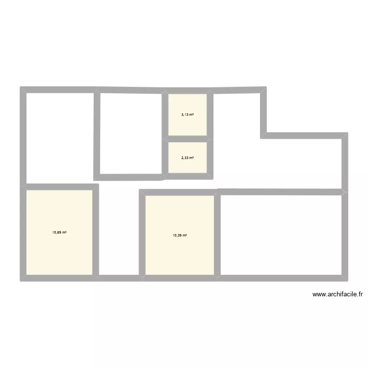 Marieke V1. Plan de 4  et 27 m²