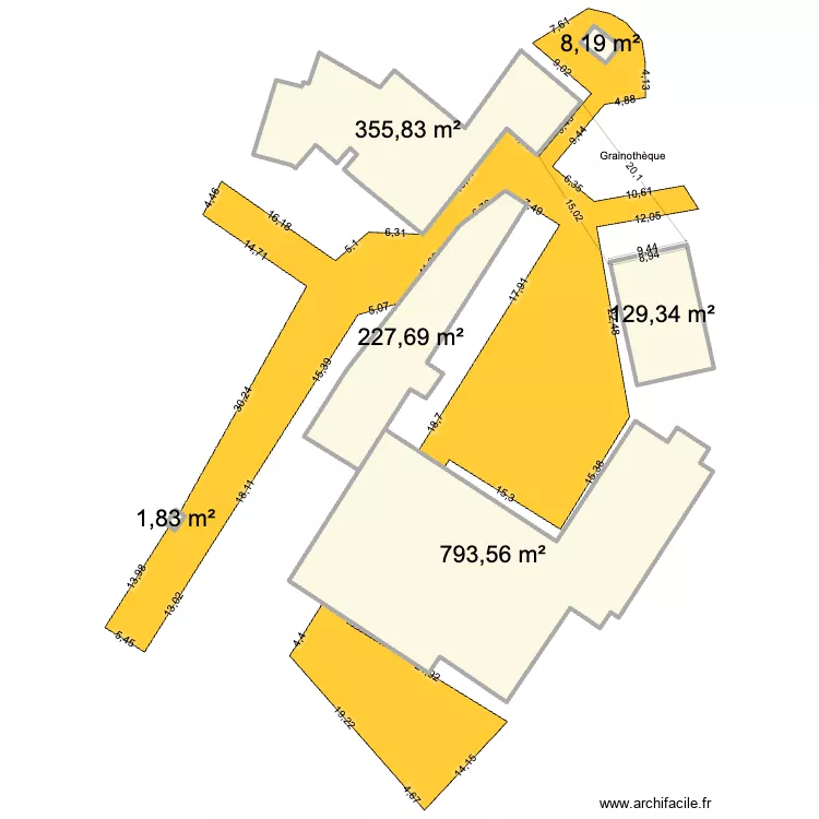 grainotheque. Plan de 