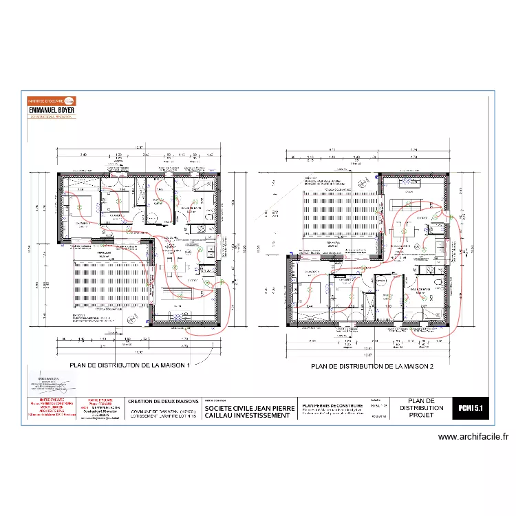 CAILLAU MAISON 1. Plan de 