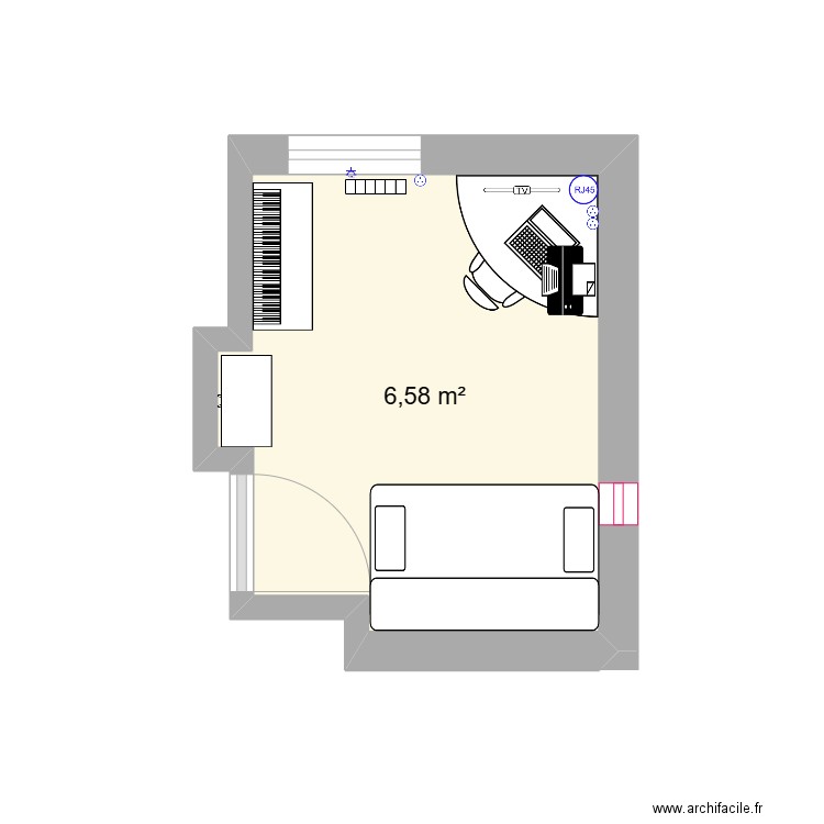 Bureau. Plan de 0 pièce et 0 m2