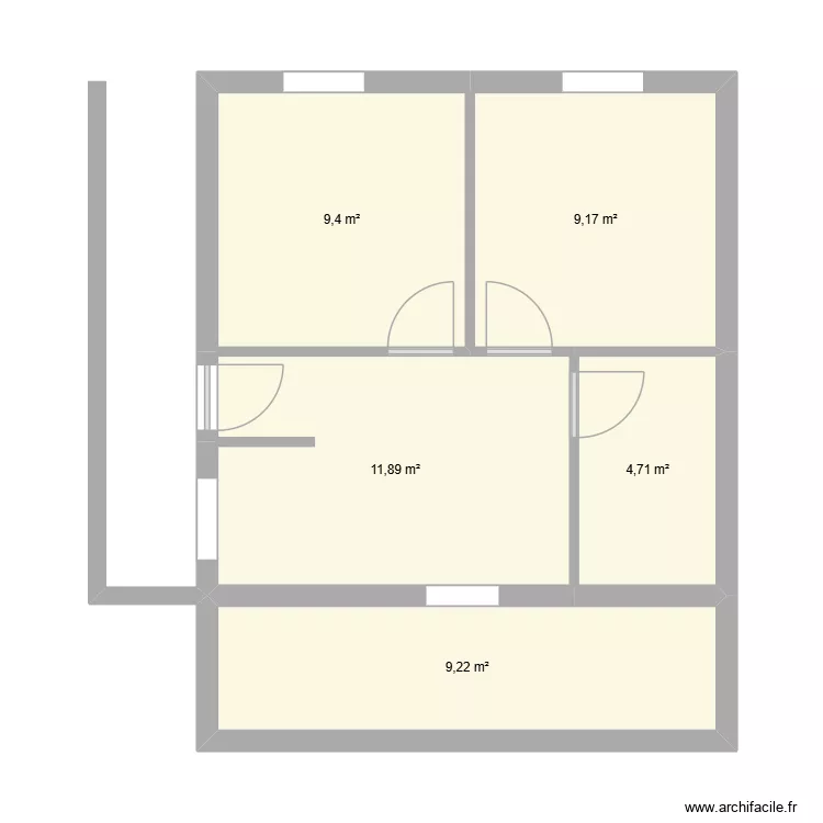 RDC MAISON DRAVEIL. Plan de 5 Pièces et 44 m² RDC MAISON DRAVEIL. Plan de 5 Pièces et 44 m²
