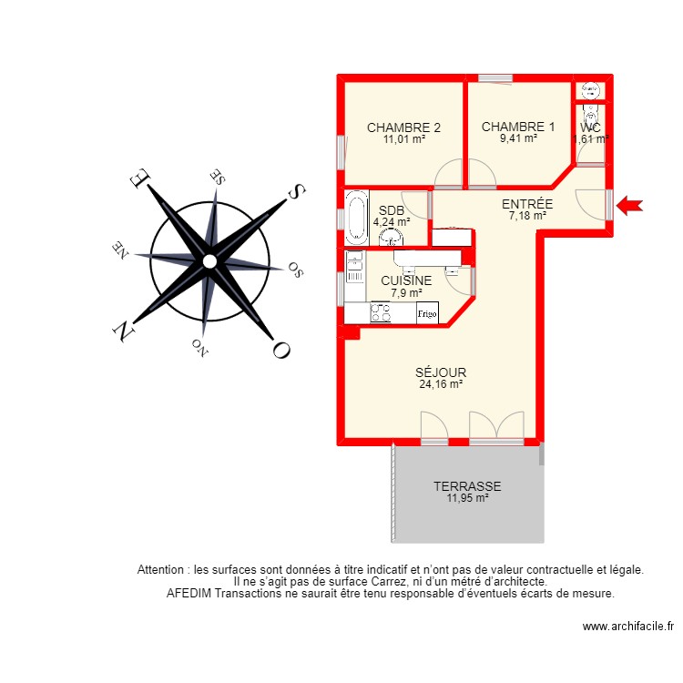 BI19238 -. Plan de 13 pièces et 112 m2