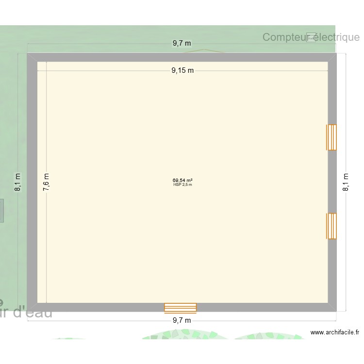 6B chemin de Labugue. Plan de 4 pièces et 138 m2