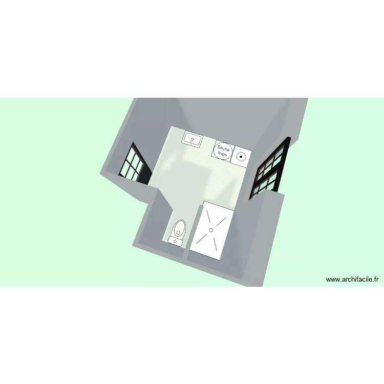 ANTOINE. Plan de 1  et 8 m²