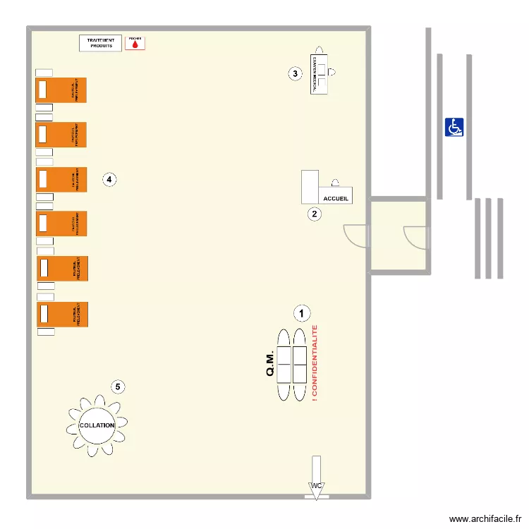 FARCIENNES ESPACE DES MARAIS. Plan de 2  et 199 m²