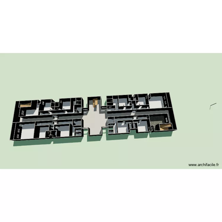 etage. Plan de 38 Pièces et 577 m² etage. Plan de 38 Pièces et 577 m²
