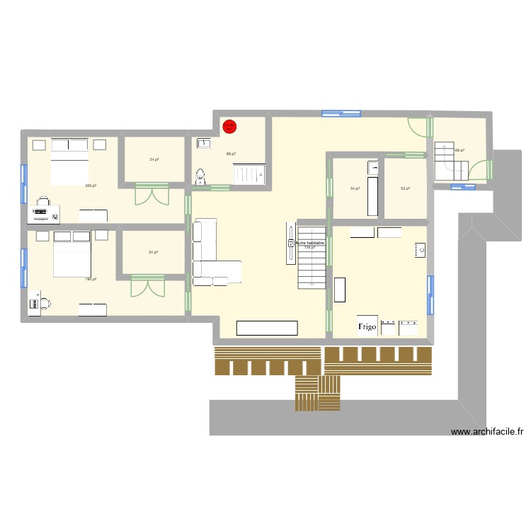 sous sol. Plan de 0 pièce et 0 m2