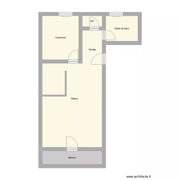 PELI P2. Plan de 5 Pièces et 47 m² PELI P2. Plan de 5 Pièces et 47 m²