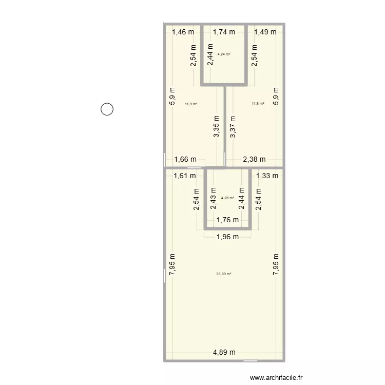chatterie. Plan de 5 et 66 m² chatterie. Plan de 5 et 66 m²