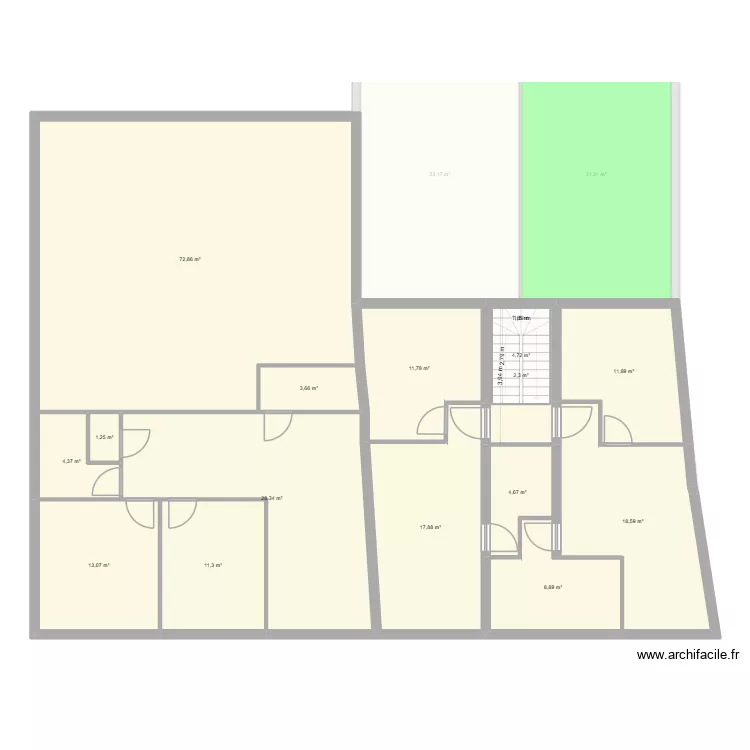 st laurent. Plan de 28 Pièces et 501 m²