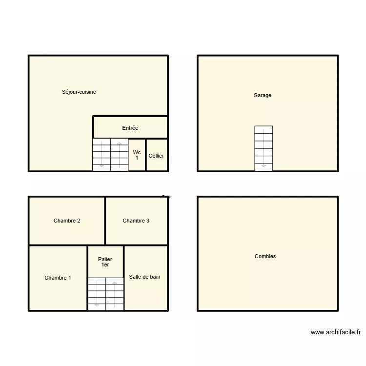 DOUARNENEZ ARHAN. Plan de 