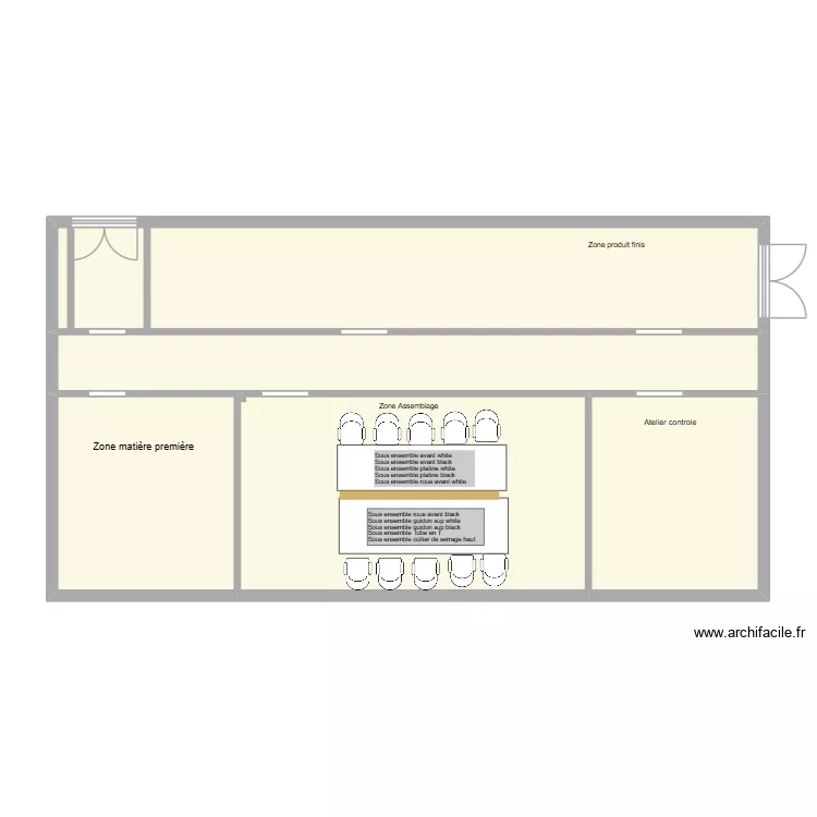 ateliers. Plan de 7 et 89 m² ateliers. Plan de 7 et 89 m²