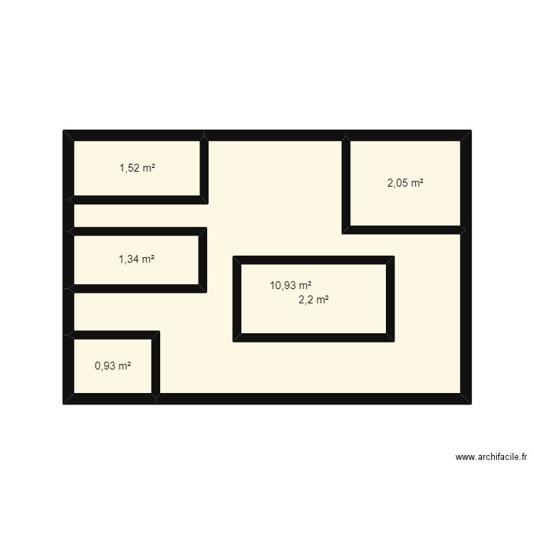 maison . Plan de 6 pièces et 22 m2