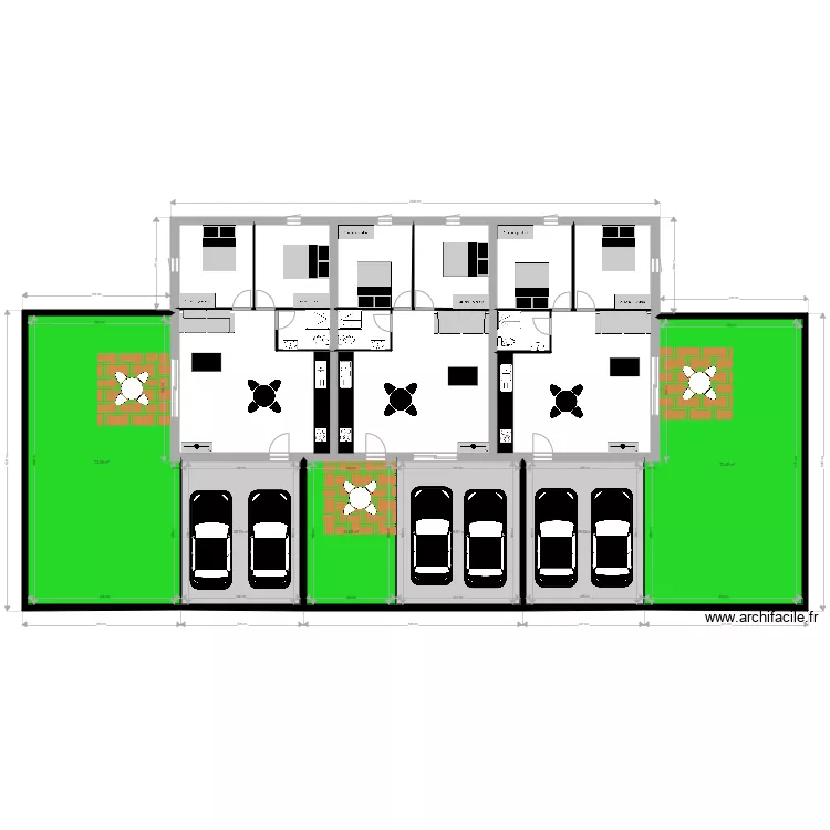 INVES. Plan de 18  et 425 m²