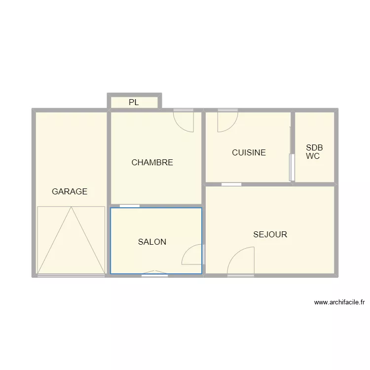 NIMES RDC. Plan de 7 et 41 m² NIMES RDC. Plan de 7 et 41 m²