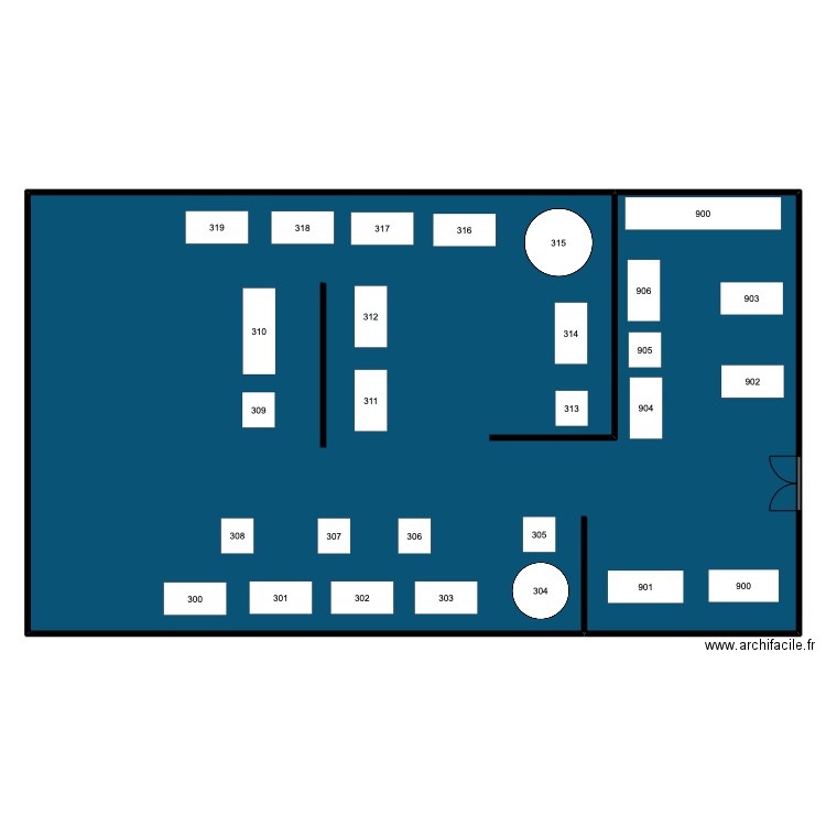 zone 4. Plan de 1 pièce et 449 m2