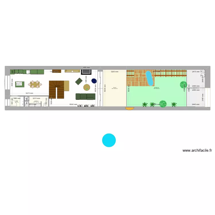 TANCK OVALE. Plan de 