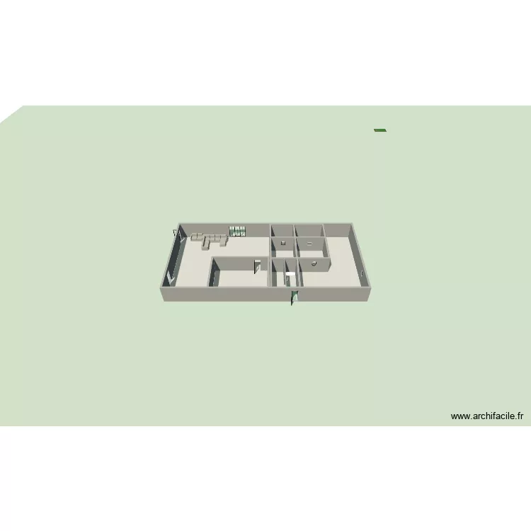 KST. Plan de 6 Pièces et 261 m²