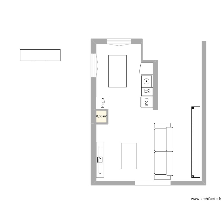 TOULOUSE. Plan de 1 pièce et 0 m2
