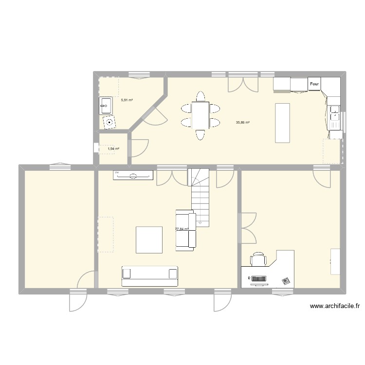 maison base. Plan de 0 pièce et 0 m2