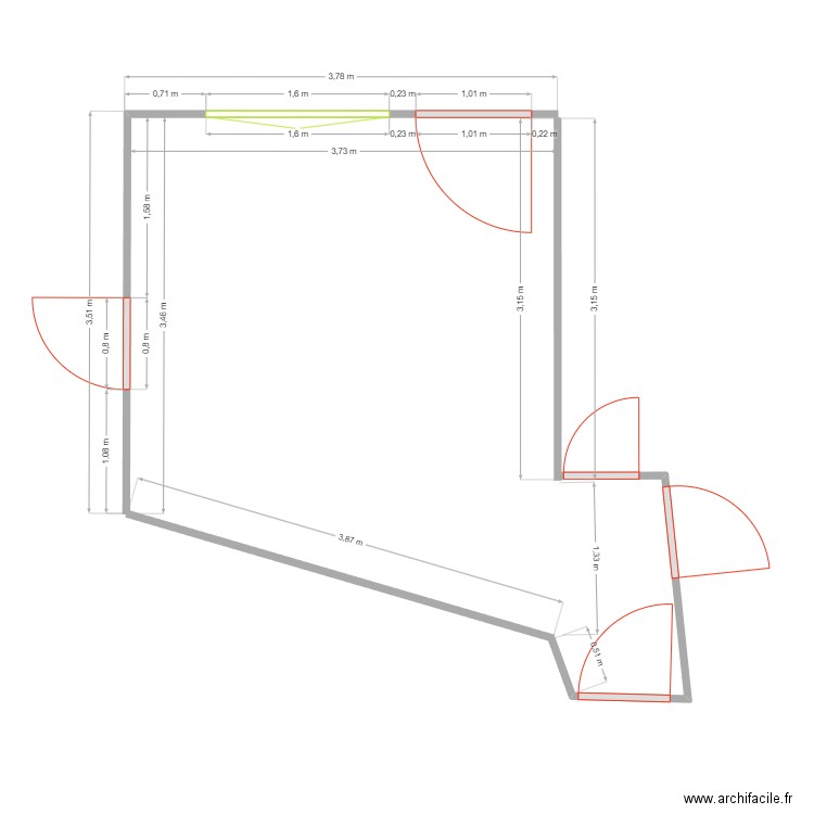 plan cuisine. Plan de 0 pièce et 0 m2