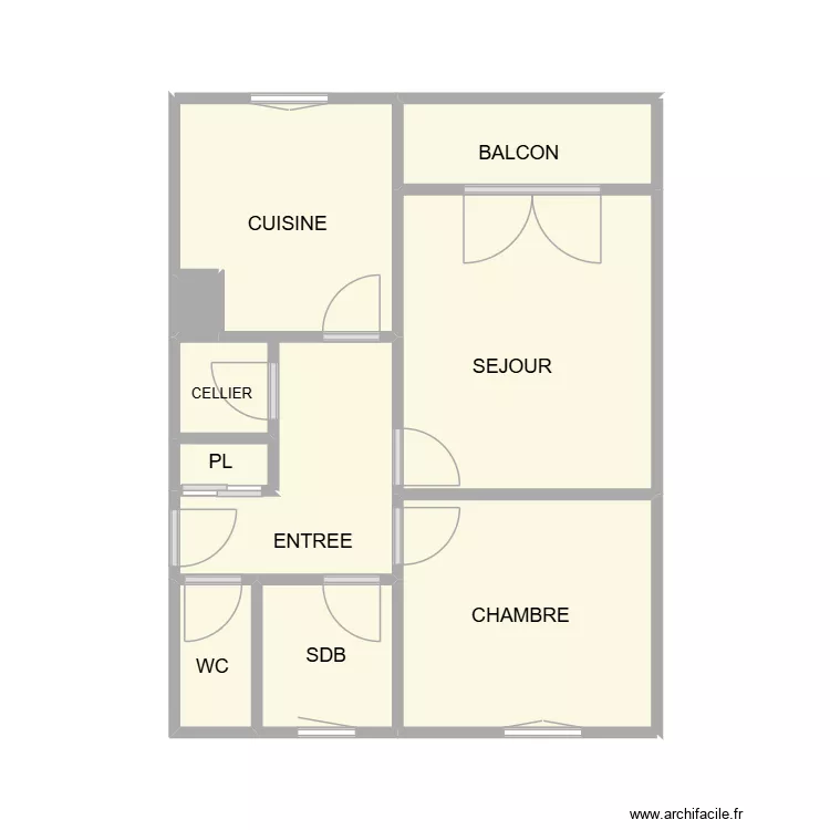 UZES PEREZ. Plan de 10  et 29 m²