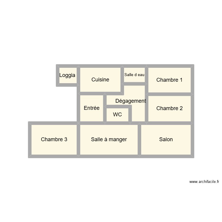 2502 COAT. Plan de 11 pièces et 12 m2